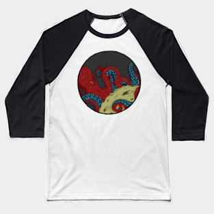 that the moon is being eaten by a giant octopus? Baseball T-Shirt